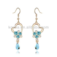Promotion cheap aquamarine diamond chandelier earrings
